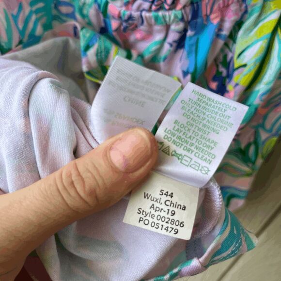 Lilly Pulitzer Calla Off-Shoulder Romper Mermaid in the Shade XS NWOT - Picture 6 of 7